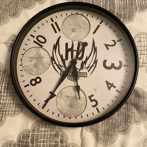 Harley Davidson clock.